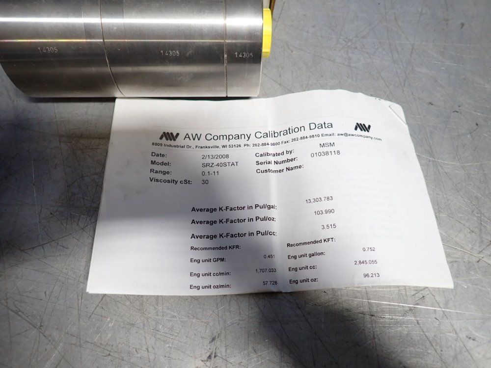 Kem Helical Flow Meter - Srz-40stat