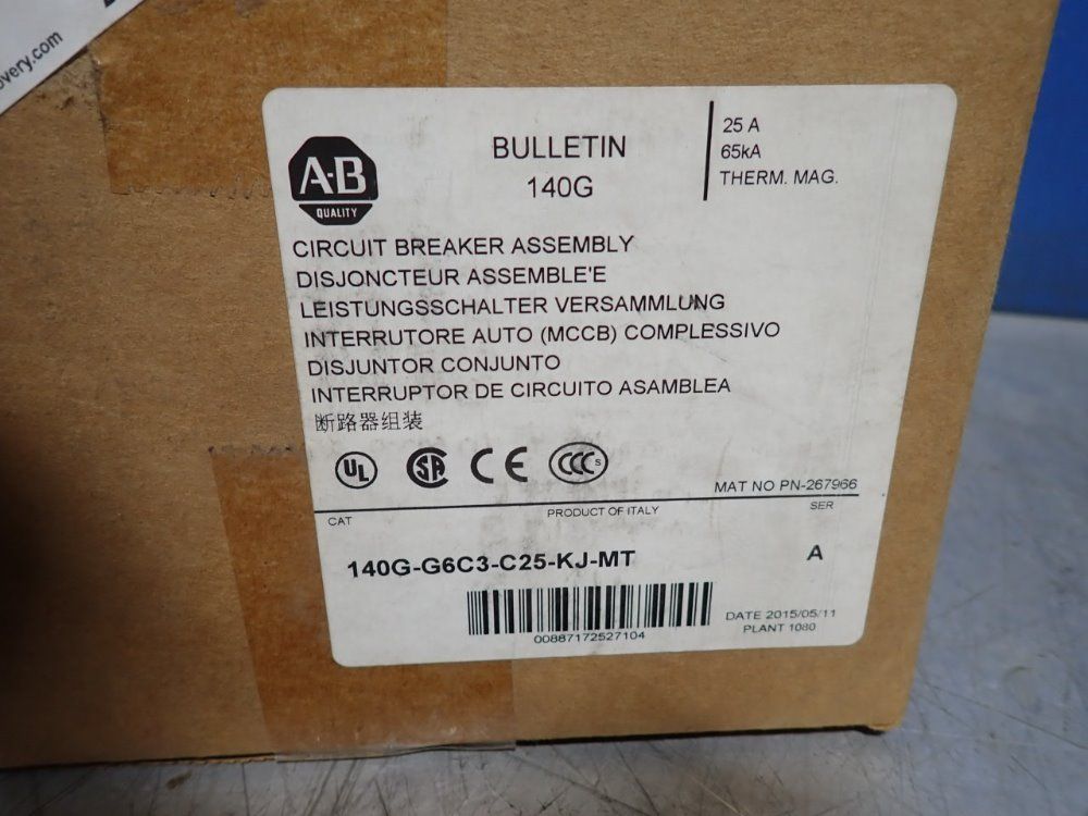 Allen Bradley Circuit Breaker - 140g-g6c3-c25-kj-mt