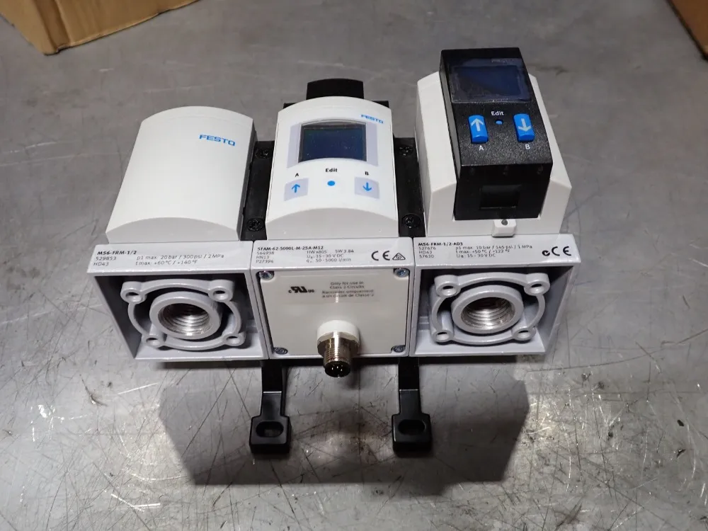 Festo Air Source Processling Assembly - Msb6-1/2:f1:u9:f10-wp