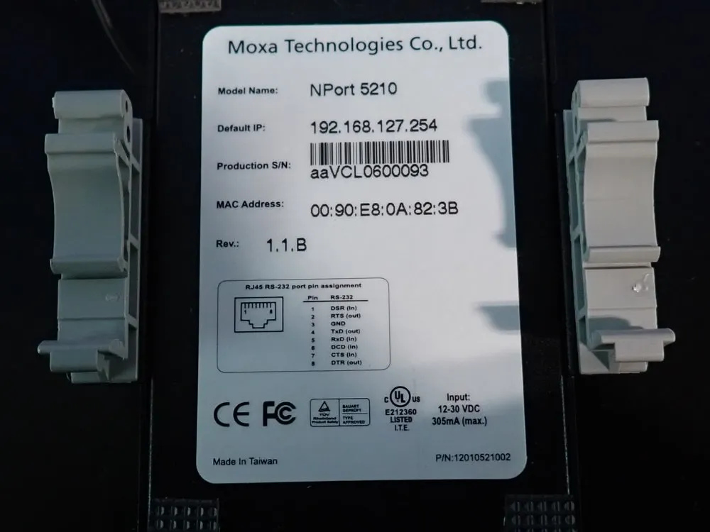 Moxa Technologies Co Serial Device Server - Nport 5210