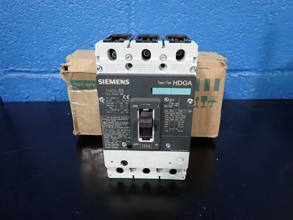 Siemens Circuit Breaker - Hdx3b100f