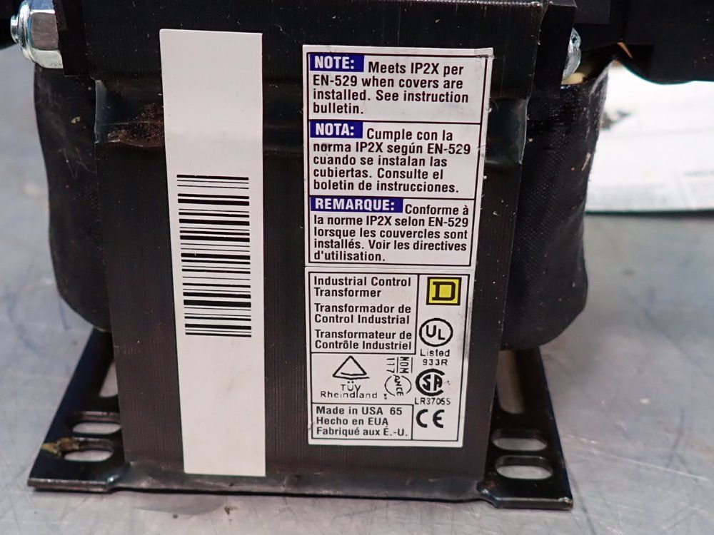 Square D 0.25 Kva Industrial Control Transformer - 9070t250d3