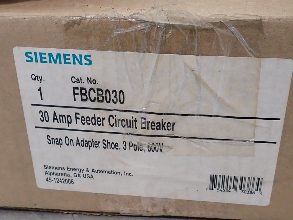 Siemens Circuit Breaker - Ed63b030