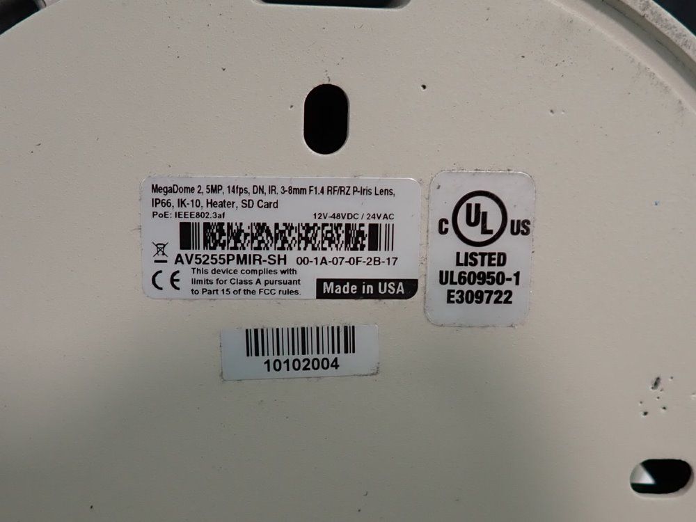 Arecont Vision Dome Camera - Av5255pmir-sh