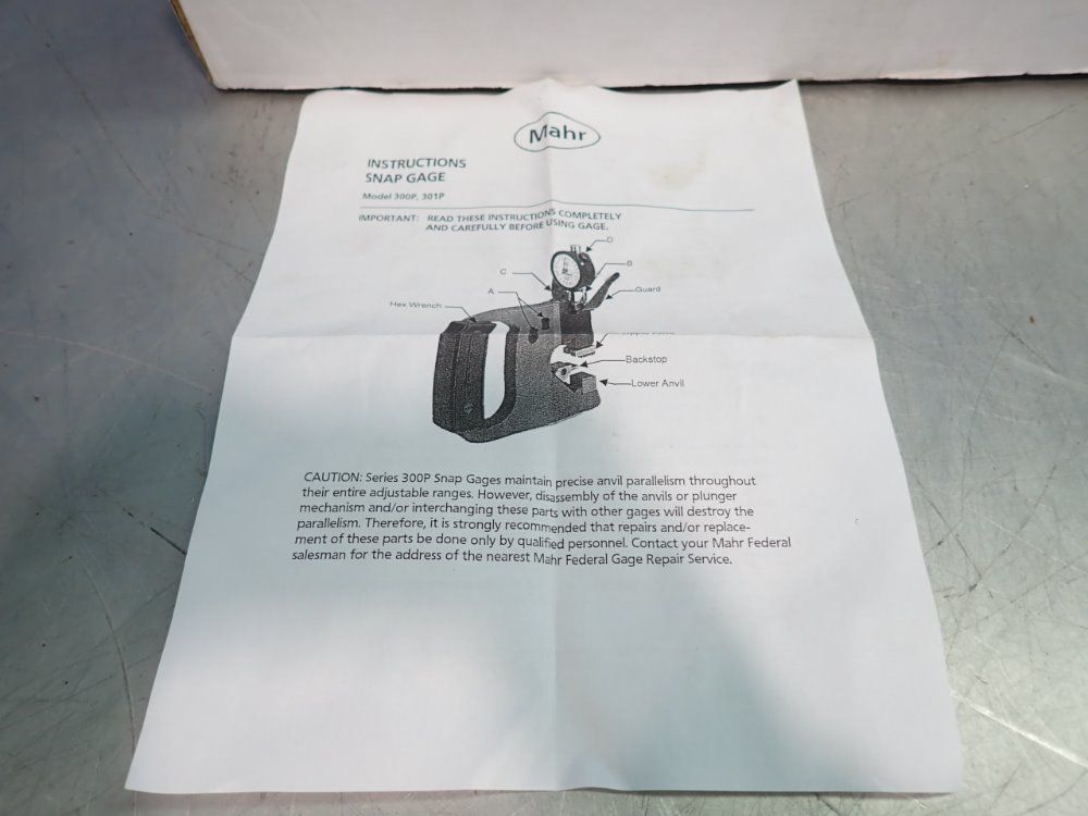 Mahr Federal Inc 2-3" Snap Gage - 300p-3