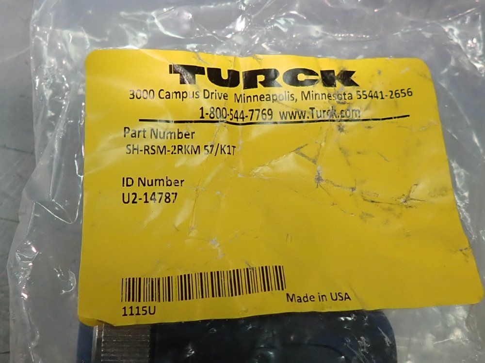 Turck Lot Of 39 Connectors - Sh-rsm-2rkm57/k1t