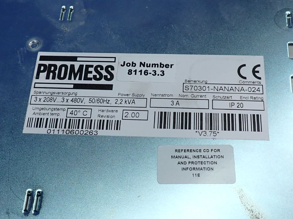 Promess Servo Drive - S70301-nanana-024