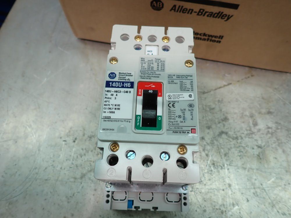 Allen Bradley Circuit Breaker - 140u-h6c3-c40b