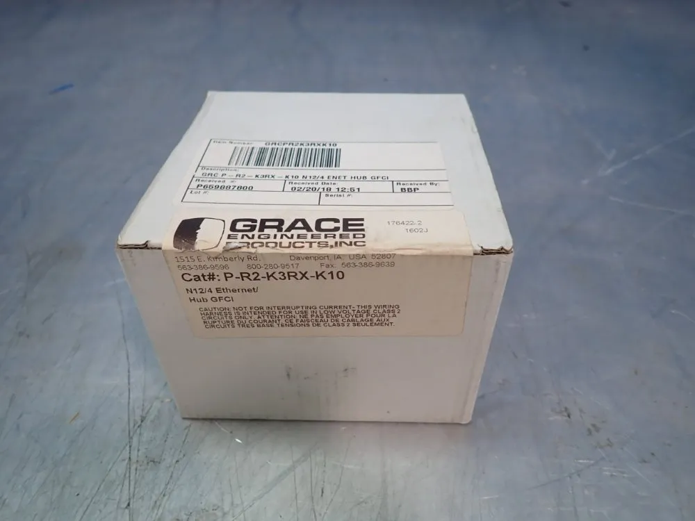 Grace Engineered Products Inc Ethernet Panel Interface Connector - P-r2-k3rx-k10