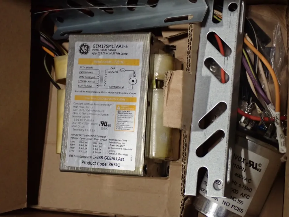 Abb, General Electric, Warner Electric Multi-conductor Cables, Panel Mounting Platform, Metal Halide Ballast Kit