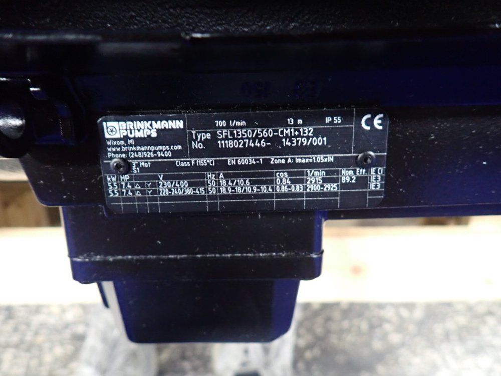 Brinkman Pumps 10/11.5 Hp Immersion Pump - Fh1113s50+001bp123002164-02