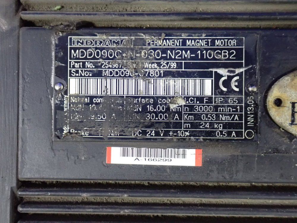 Indrama Servo Motor - Mdd090c-n-030-n2m-110gb2