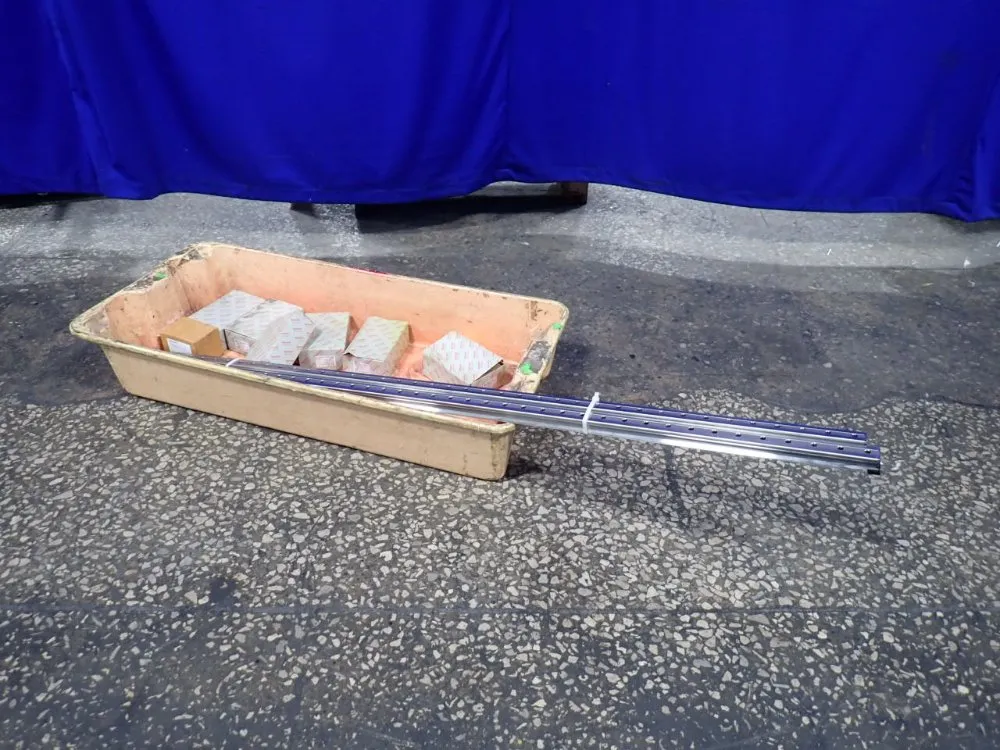 Rexroth 67" Roller Carriages, Linear Rails