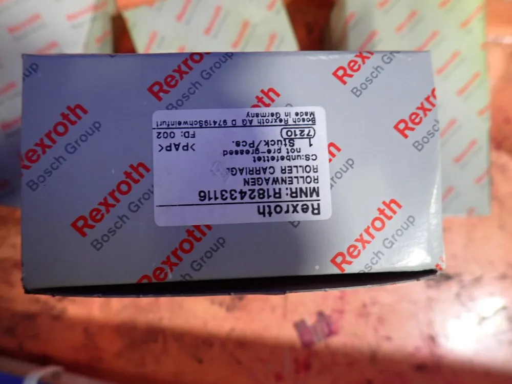 Rexroth 67" Roller Carriages, Linear Rails