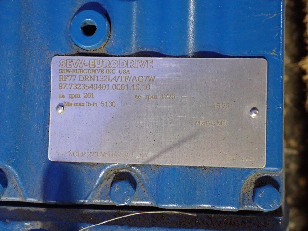 Sew-eurodrive 12.5 Hp Gear Drive - Rf77 Drn132l4/tf/ag7w