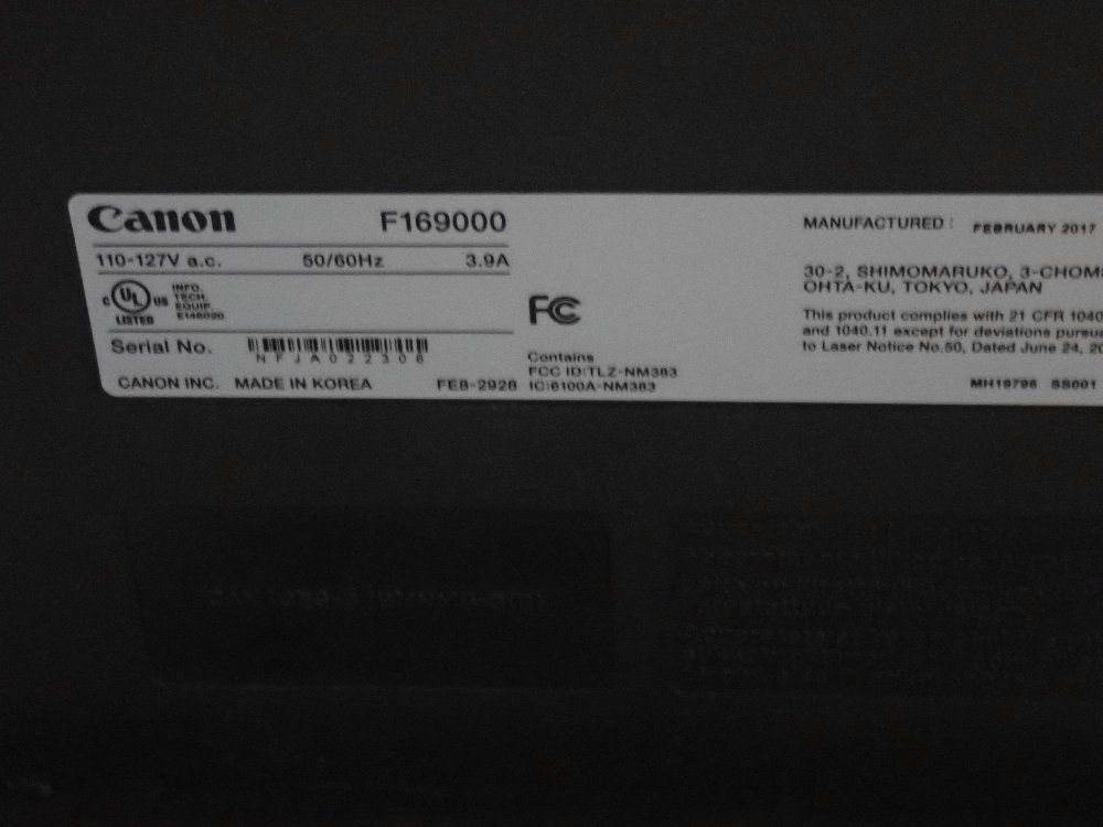 Canon Printer - F169000