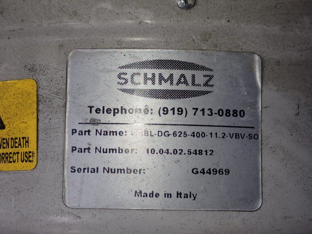 Schmalz 15 Kw Vacuum Blower - 10.04.02.54812
