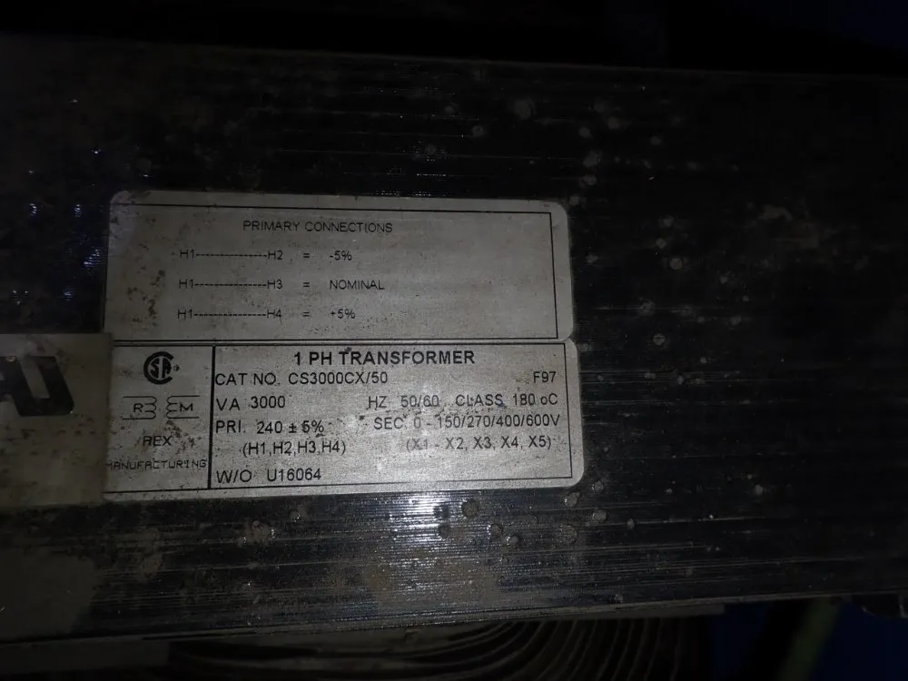 Powerstat 9.8 Kva Variable Autotransformer - 1296d