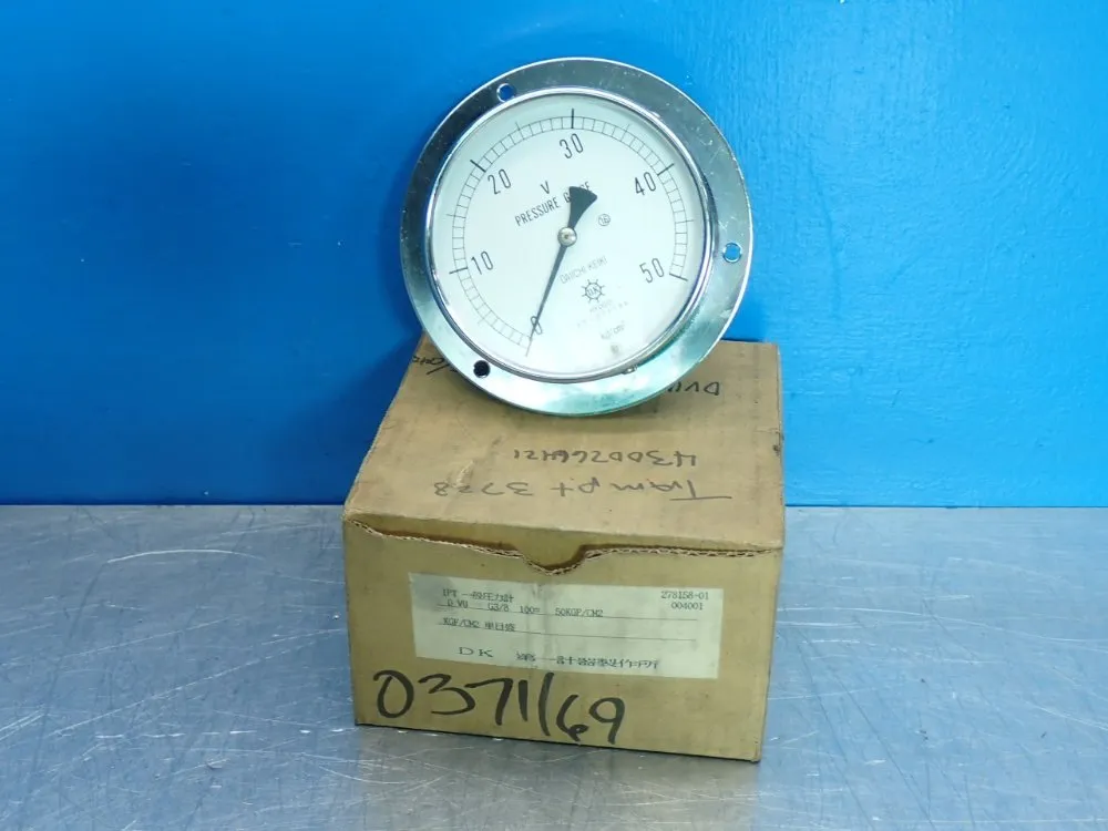 Daiichi Keiki Us-series Stainless Steel Pressure Gauge - 278158-01004001