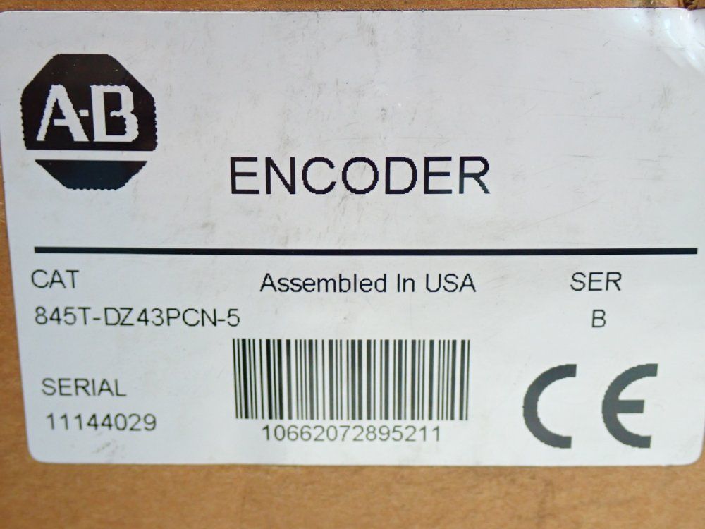 Allen Bradley Optical Incremental Encoder Unit - 845t-dz43pcn-5