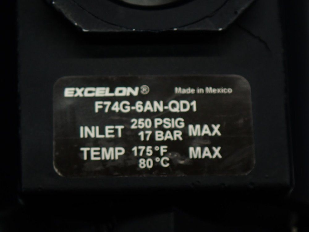 Norgren Excelon F74g-series Compressed Air Filter - F74g-6an-qd1