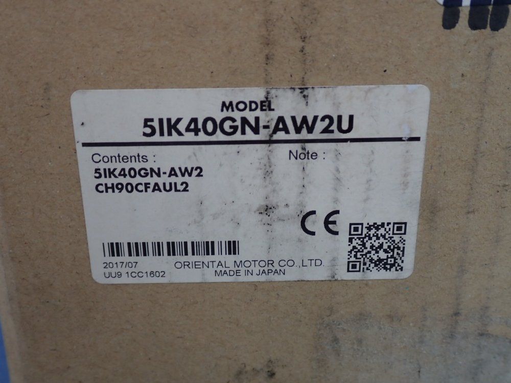 Oriental Motor 1/19hp Induction Motor - 5ik40gn-aw2u