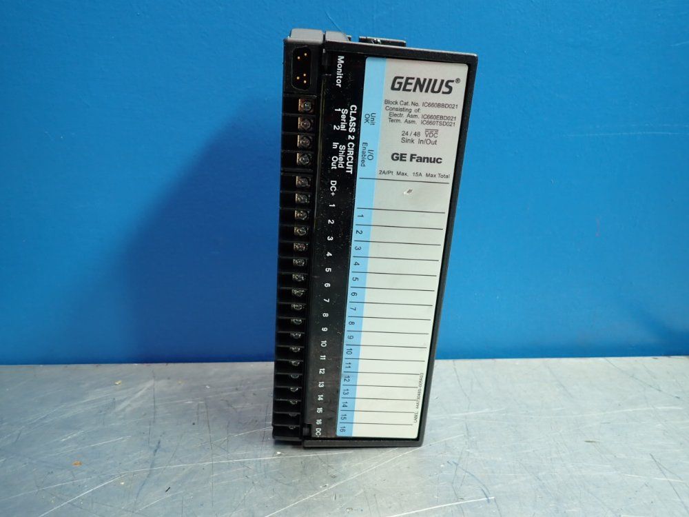 Ge Fanuc Control Module - Ic660bbd021w