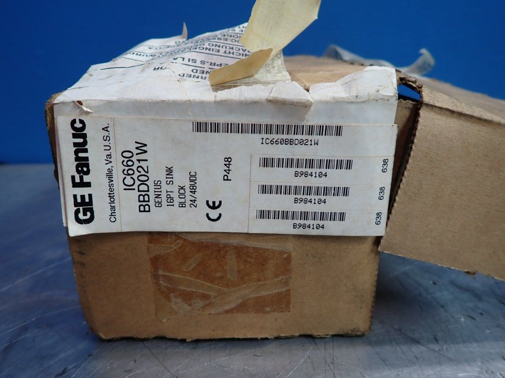 Ge Fanuc Control Module - Ic660bbd021w
