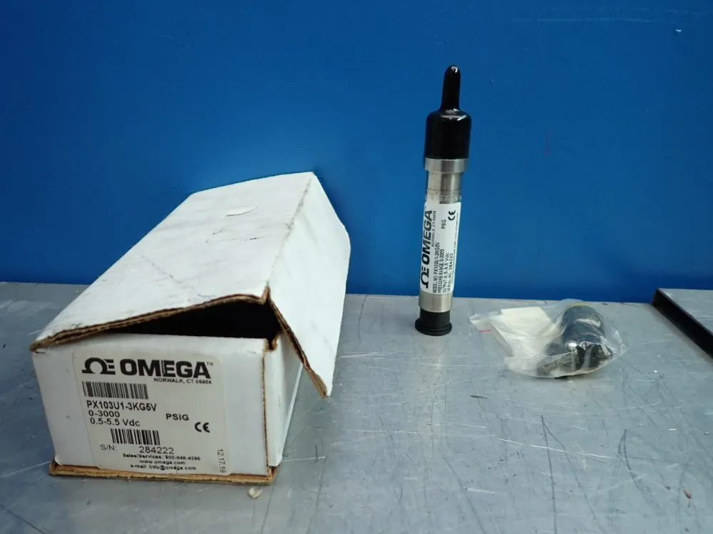 Omega 3000psig Diaphragm Pressure Transducer - Px103u1-3kg5v