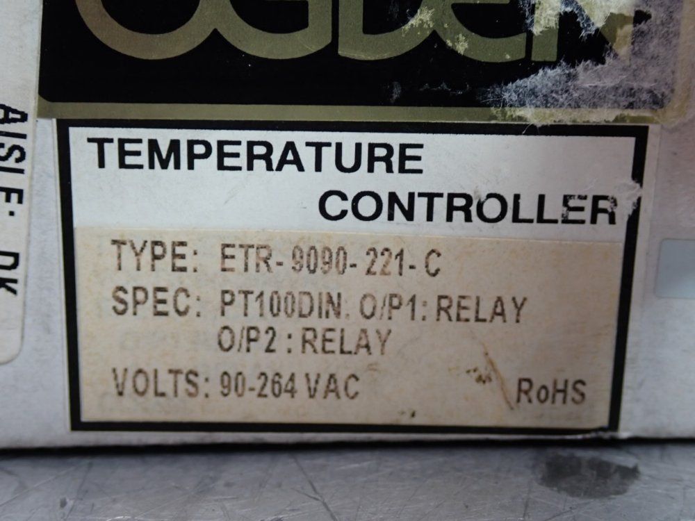 Ogden Temperature Controller - Etr-9090-221-c