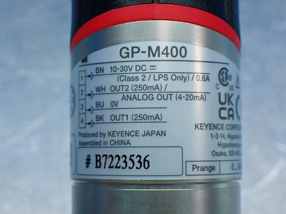Keyence Heavy Duty Digital Positive-pressure Sensor - Gp-m400