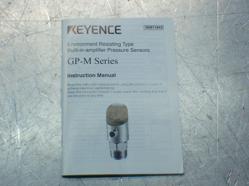 Keyence Heavy Duty Digital Positive-pressure Sensor - Gp-m400