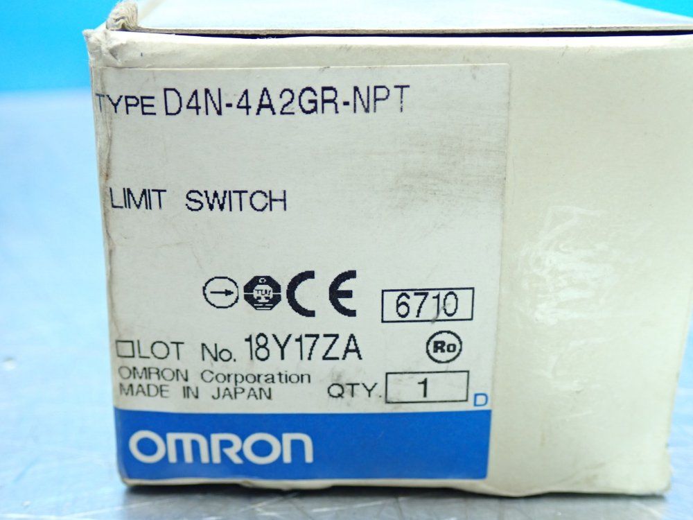 Omron Oil-resistant Limit Switch - D4n-4a2gr-npt