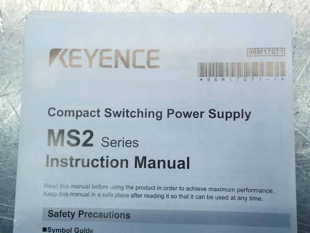 Keyence Compact Switching Power Supply - Ms2-h50