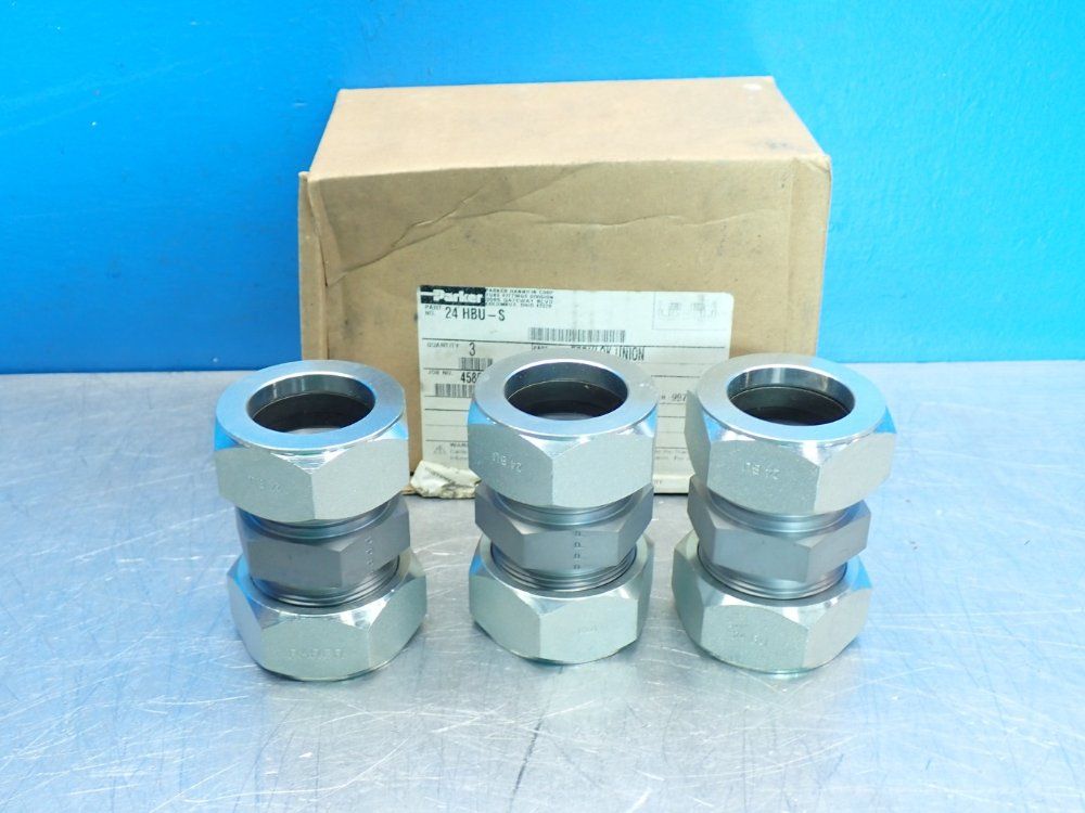 Parker Straight Compression Flareless Fitting - 24hbu-s