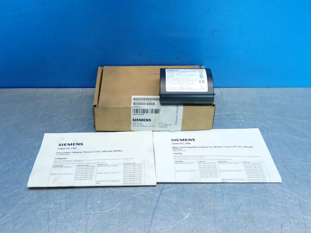 Siemens Main Battery Mobile Panel Iwlan Lithium Battery - 6av6671-5cl00-0ax0