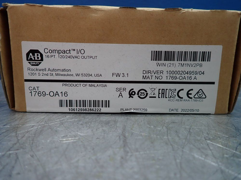 Allen Bradley Address Reserve Module - 1769-oa16