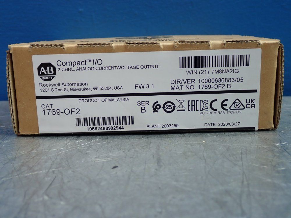 Allen Bradley Plc Module/output Module Rack - 1769-of2