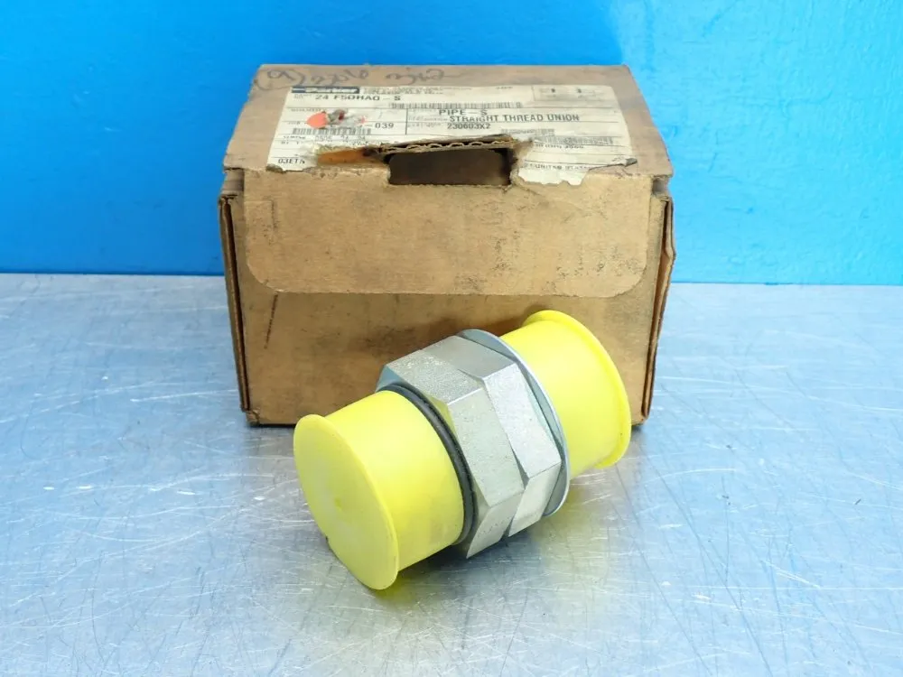 Parker Straight Thread Union Fitting - 24-f50ha0-s