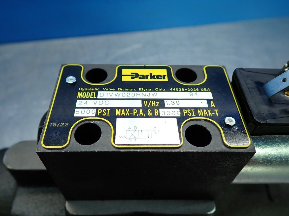 Parker 3000 Psi Max Hydraulic Direct Solenoid Valve - D61vw001b4njw