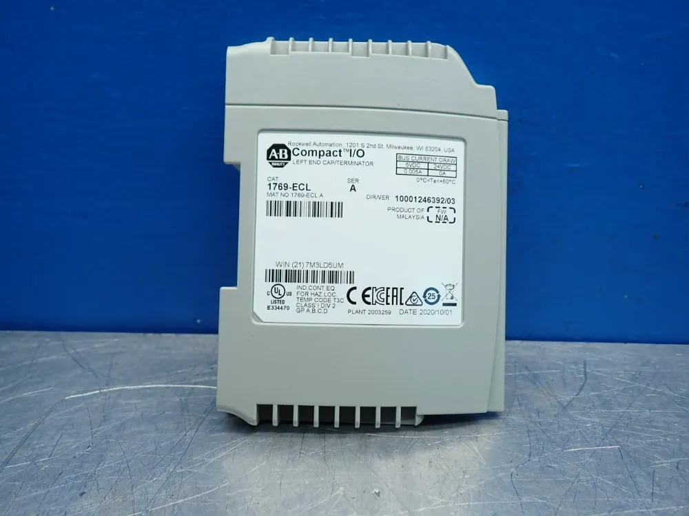 Allen Bradley Left End Cap / Terminator - 1769-ecl