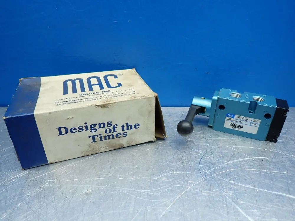 Mac Manually-actuated Spool Valve - 180022-112-0001