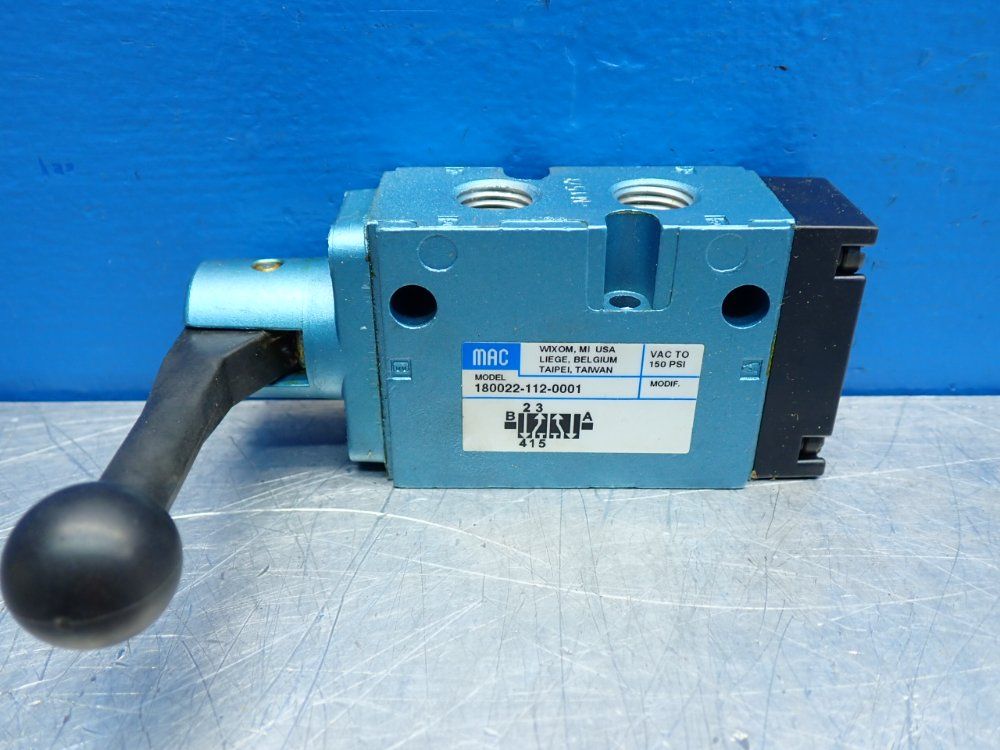 Mac Manually-actuated Spool Valve - 180022-112-0001