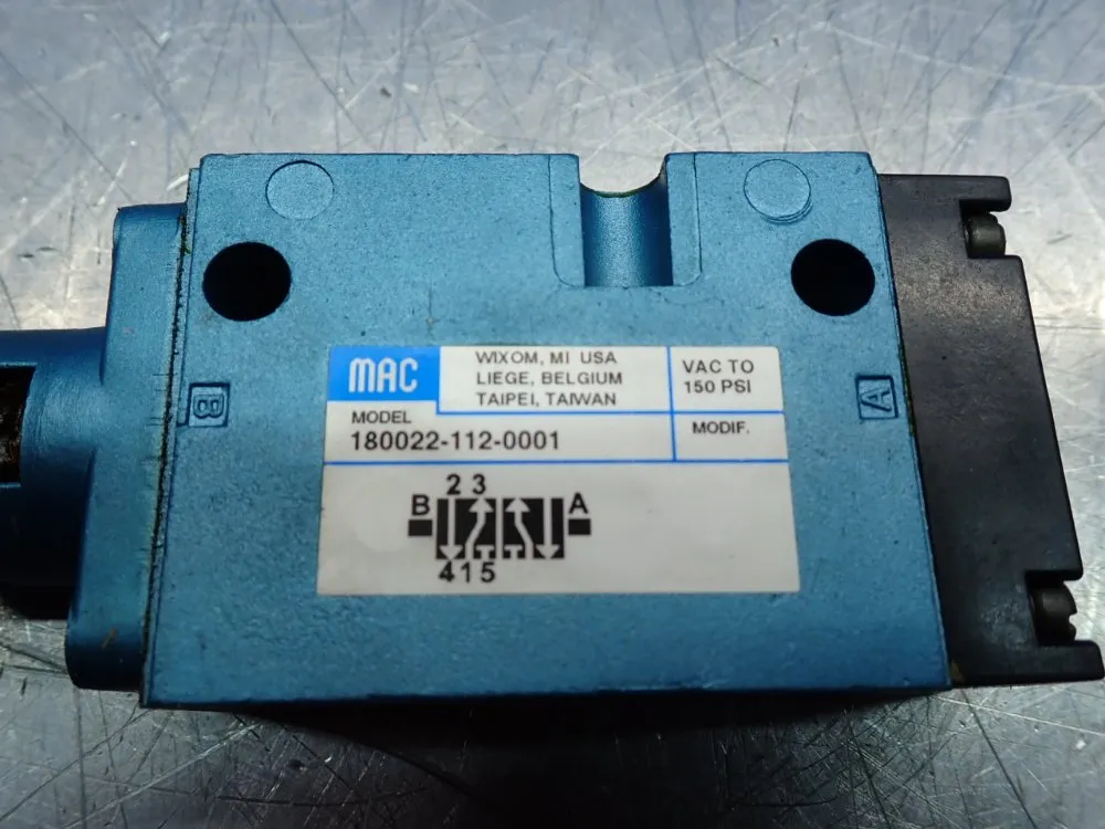Mac Manually-actuated Spool Valve - 180022-112-0001
