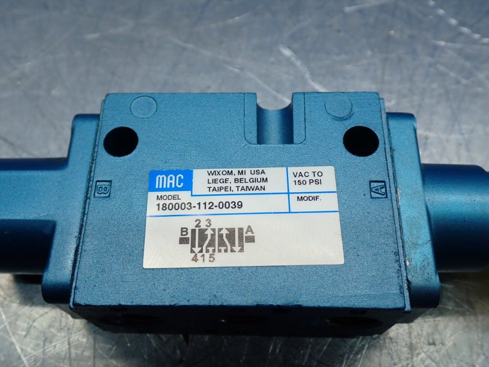 Mac 1800 Series Solenoid Valve - 180003-112-0039
