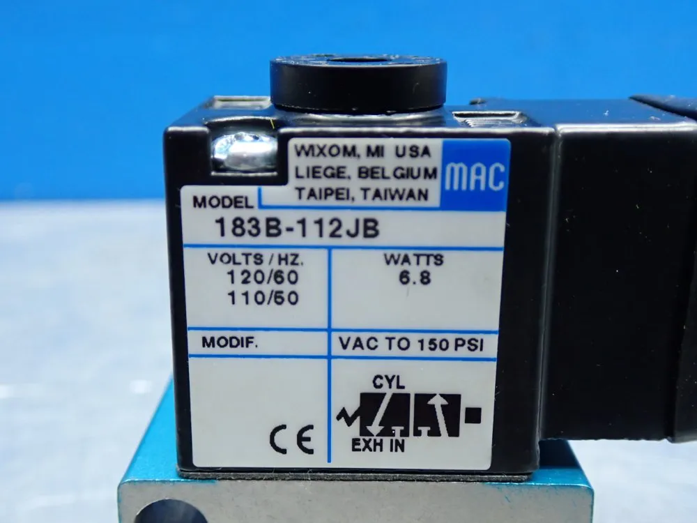 Mac 100 Series Solenoid Valve - 183b-112jb