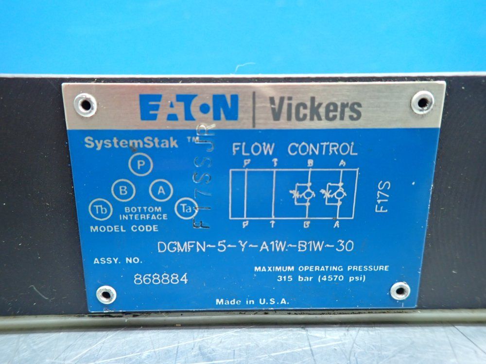 Eaton 315 Bar Hydraulic Control Valve - Dgmfn-5-y-a1w-b1w-30
