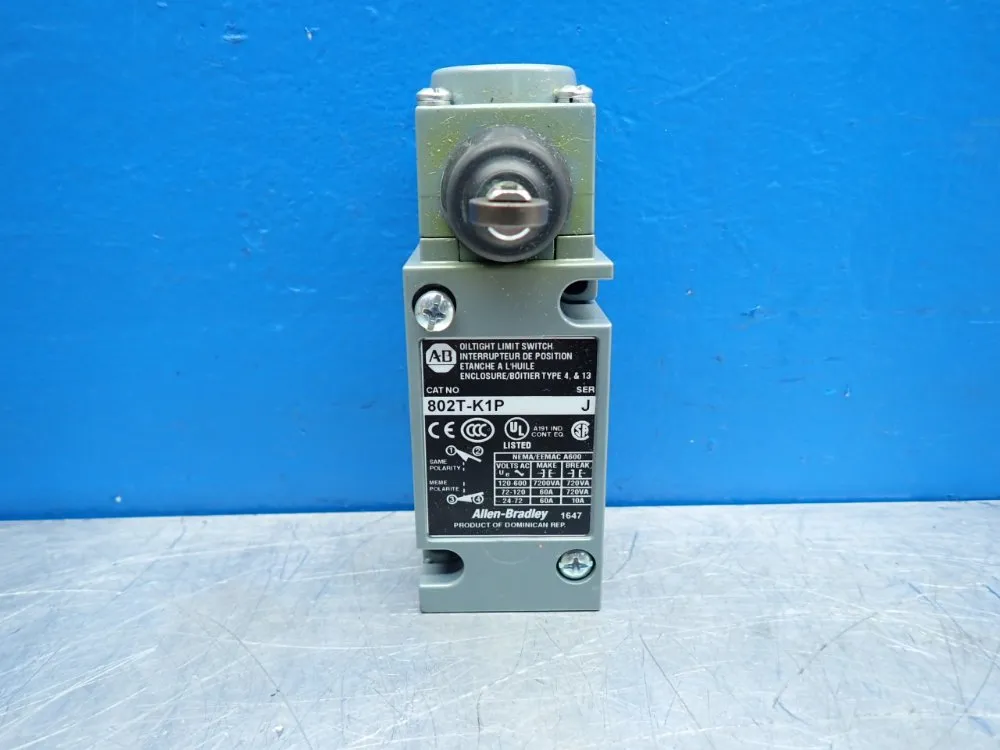 Allen Bradley Plug-in Oiltight Limit Switch - 802t-k1p