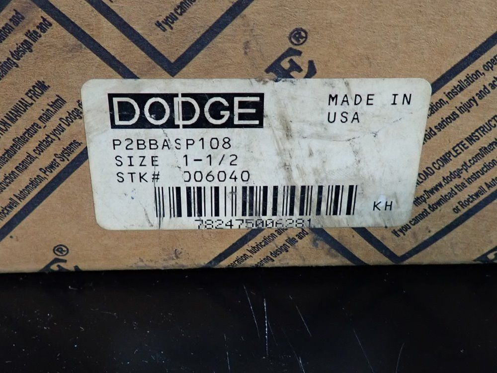 Dodge 1 1/2" Pillow Block Bearing - P2bbasp108