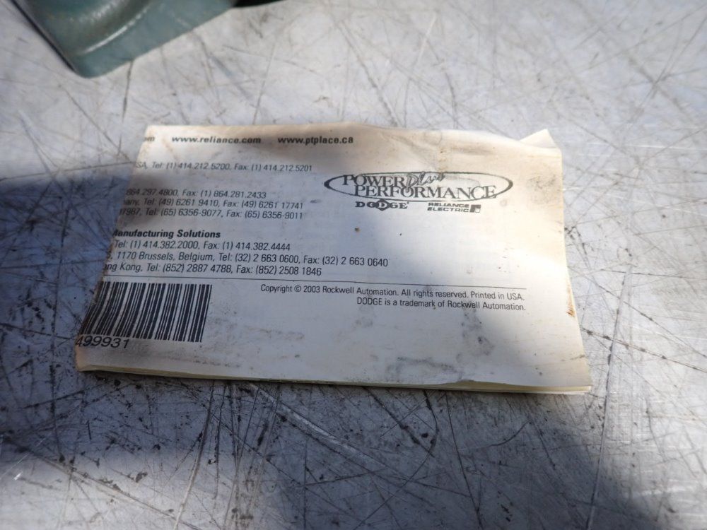 Dodge 1 1/2" Pillow Block Bearing - P2bbasp108